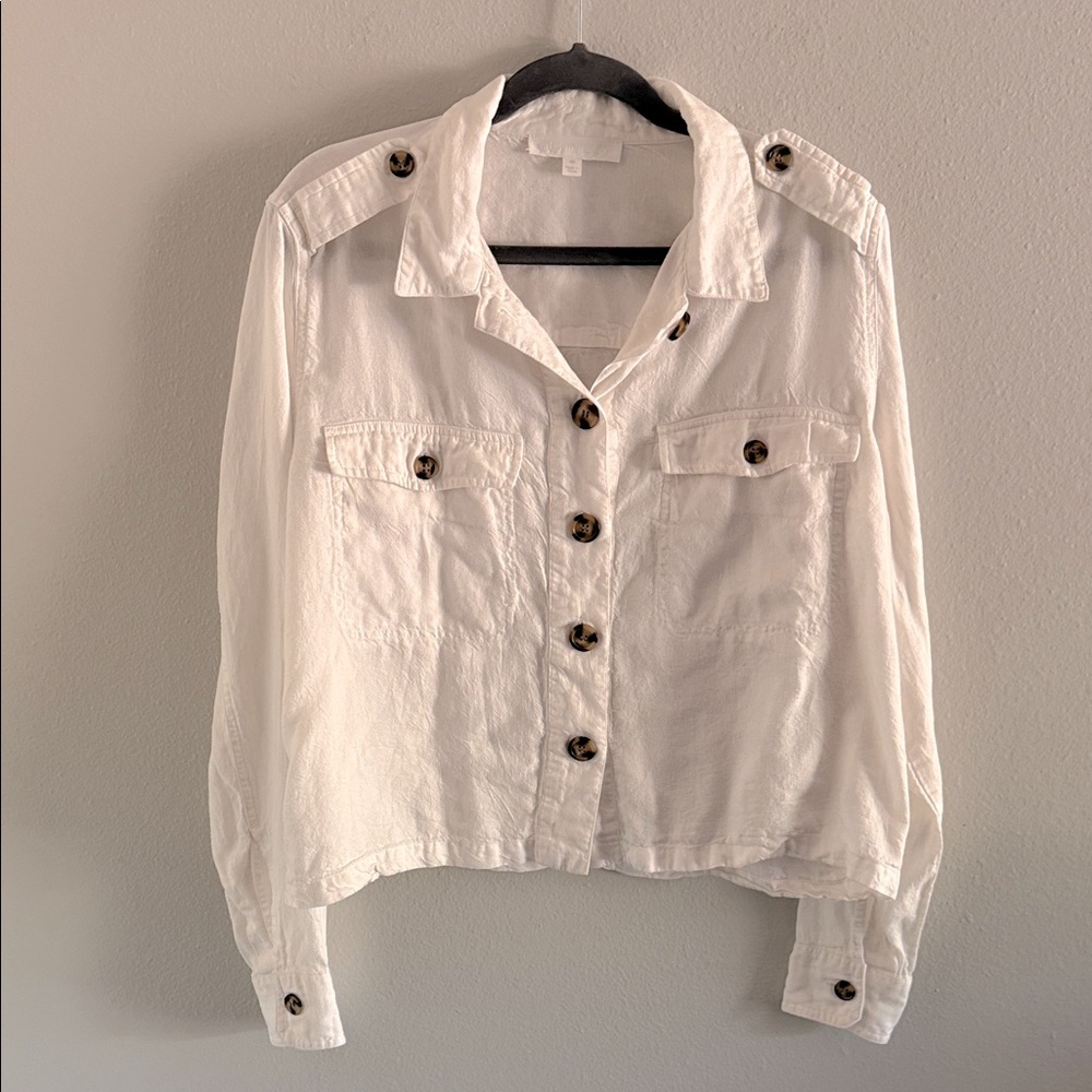 Adyson Parker Linen Button Up Jacket 🍃